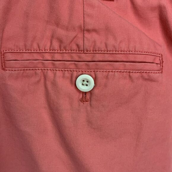 Vineyard Vines Jetty Red Cotton Classic Flat Front Chino Club Shorts Size 38 - Picture 9 of 12